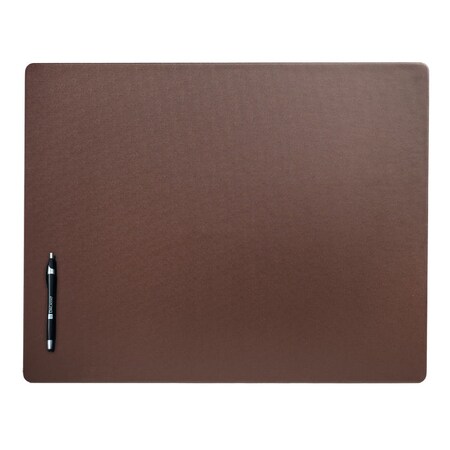 Dacasso Chocolate BrownLeatherette 24" x 19" Desk Mat without Rails PR-3427